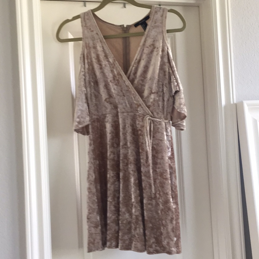 velvet off the shoulder dress